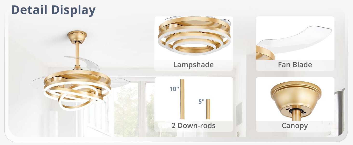 42 inch ceiling fan with light