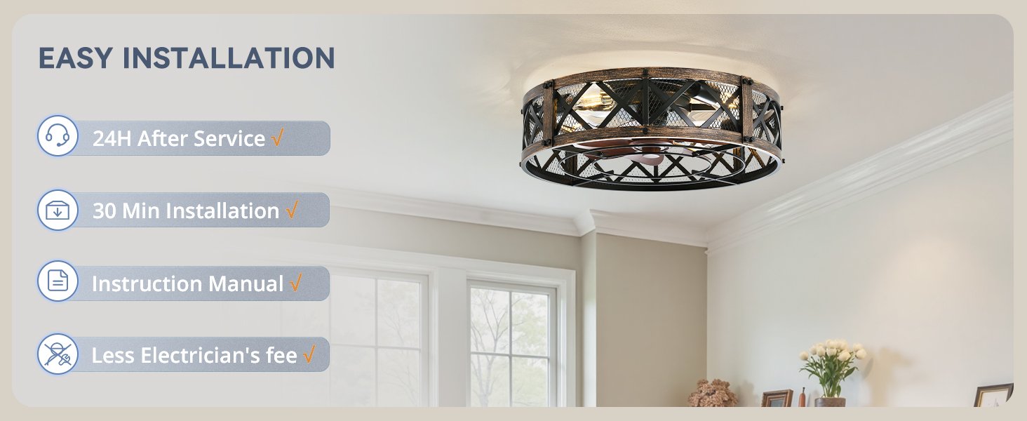 20 inch caged ceiling fan