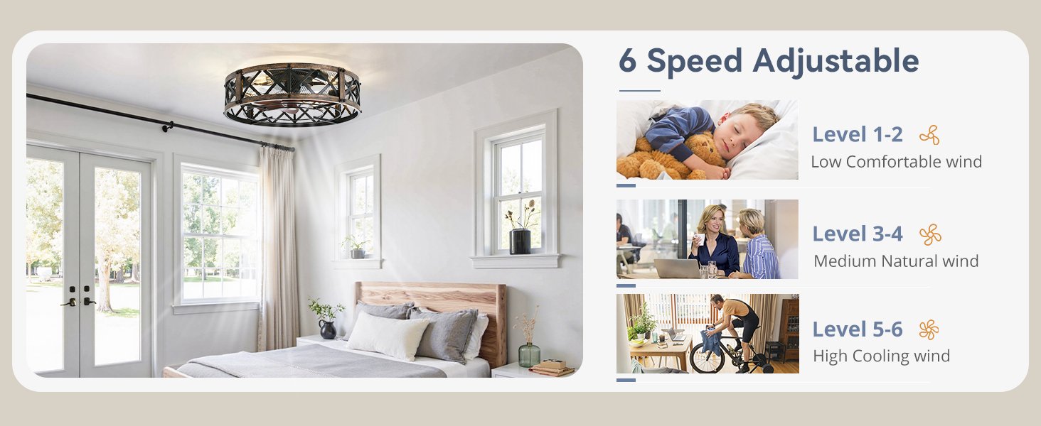 20 inch caged ceiling fan